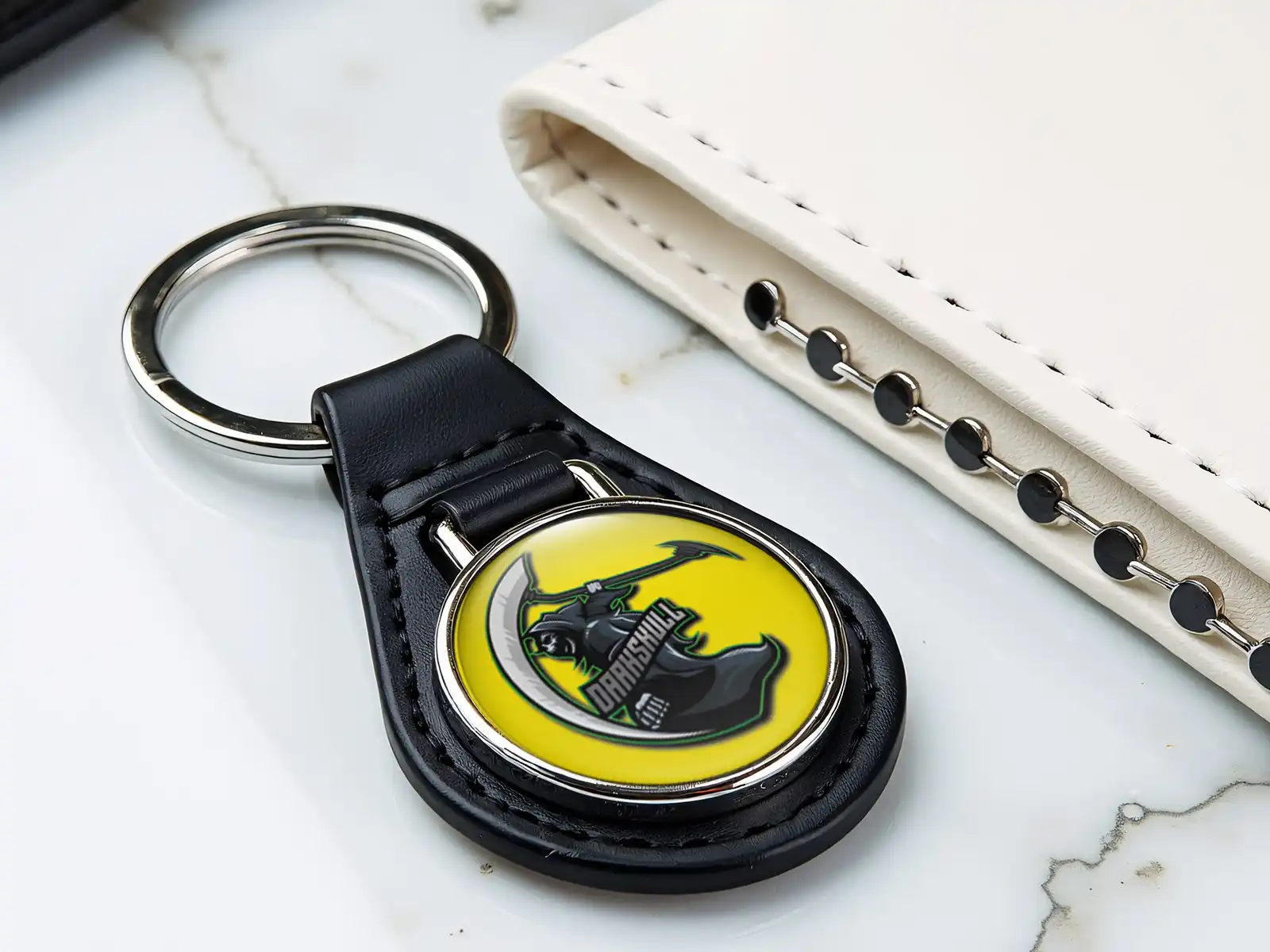 Leather Key Ring Luxury Design High-Quality